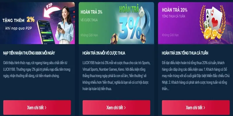 Hoàn trả và chương trình VIP tại banca29 uy tín
